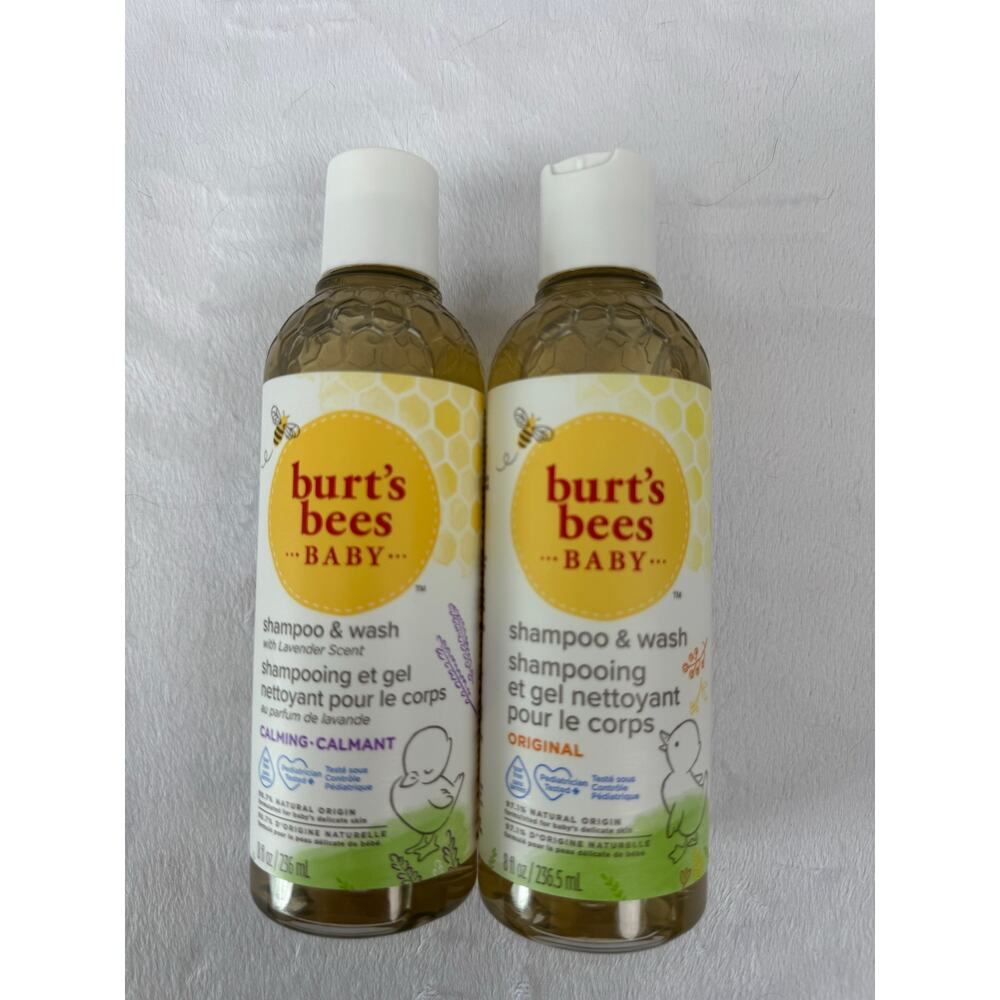 Burt's Bees Baby Shampoo and Wash Original and Lavender Scent